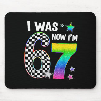 Ich war 6 jetzt bin ich 7 67 Sieben Jahre alte Geb Mousepad