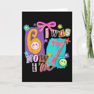 Ich war 6 jetzt bin ich 7 67 Six Seven Meme 7 Jahr Karte