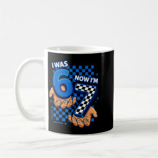Ich war 6 jetzt bin ich 7 7. Geburtstag 6 7 Geburt Kaffeetasse