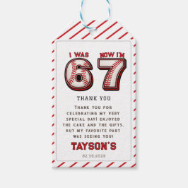 Ich war 6, jetzt bin ich 7 – Baseball 7. Geburtsta Geschenkanhänger