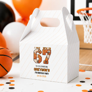 Ich war 6, jetzt bin ich 7 Basketball – 7. Geburts Geschenkschachtel