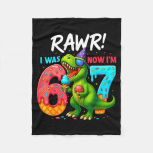 Ich war 6 jetzt bin ich 7 Jahre alt 7. Geburtstag Fleecedecke