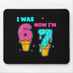 Ich war 6 jetzt bin ich 7 Jahre alt Geburtstag 67 Mousepad