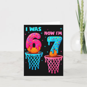 Ich war 6 jetzt bin ich 7 lustig 67 Meme Eis Drip  Karte