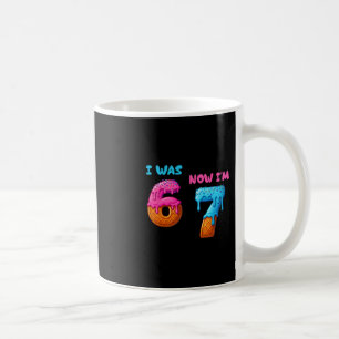 Ich war 6 jetzt bin ich 7 lustiger 7. Geburtstag 6 Kaffeetasse