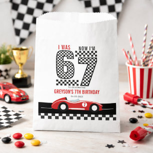 Ich war 6 jetzt bin ich 7 Rennwagen Junge Geburtst Geschenktütchen