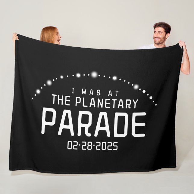 Ich war am 28. Februar 2025 bei der Planetsparade Fleecedecke (Beispiel)