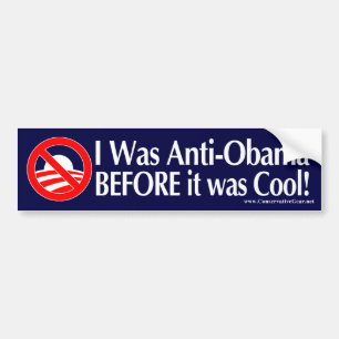 Ich war Anti-Obama, bevor es cool war Autoaufkleber