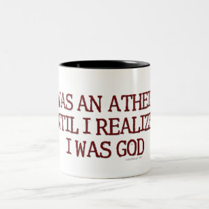 Ich war Atheist Zweifarbige Tasse