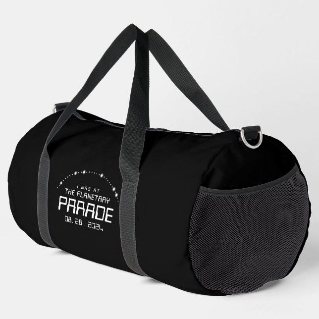 Ich war auf der Planetarade des Augusts 28, 2024 Duffle Bag (Rechte Ecke)