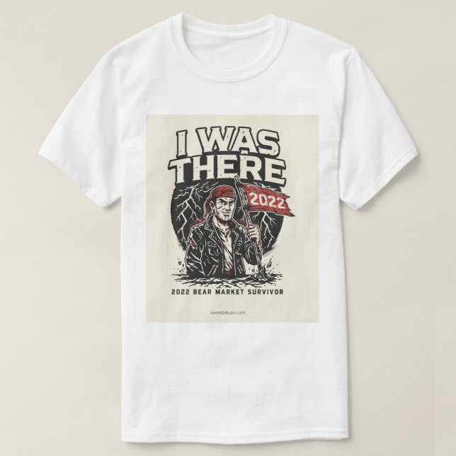 ICH WAR DA - Bitcoin Herren T-Shirt (Design vorne)