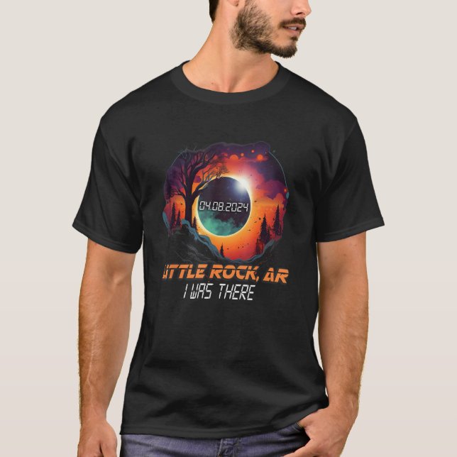 Ich war da, total Solar Eclipse Little Rock Arkans T-Shirt (Vorderseite)