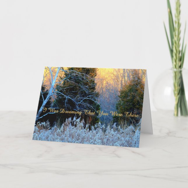 Ich war das Träumen… "vermisst Sie" Karte (Vorderseite)