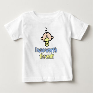 Ich war das Warten wert (Junge) Baby T-shirt