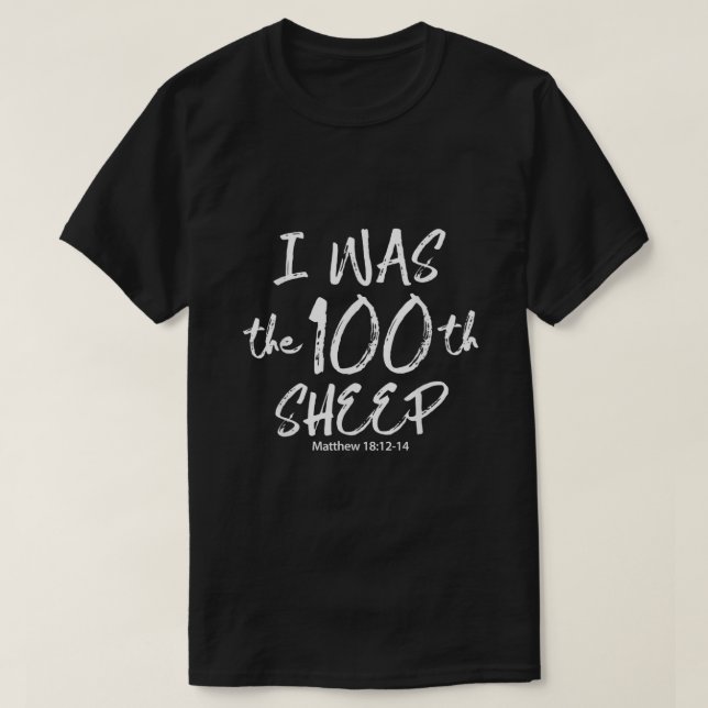 Ich war der 100. Schafmatthew 181214 Bekleidung  T-Shirt (Design vorne)