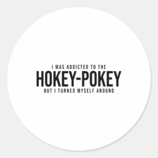 Ich war der Hokey-Tasse zugeschrieben, aber ich dr Runder Aufkleber