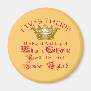 Ich war dort bei den Royal Wedding Tshirts Magnet