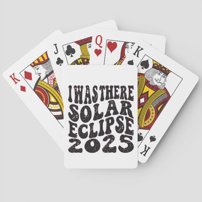 Ich war dort Solar Eclipse 2025 teilweise Eclipse Spielkarten (Rückseite)