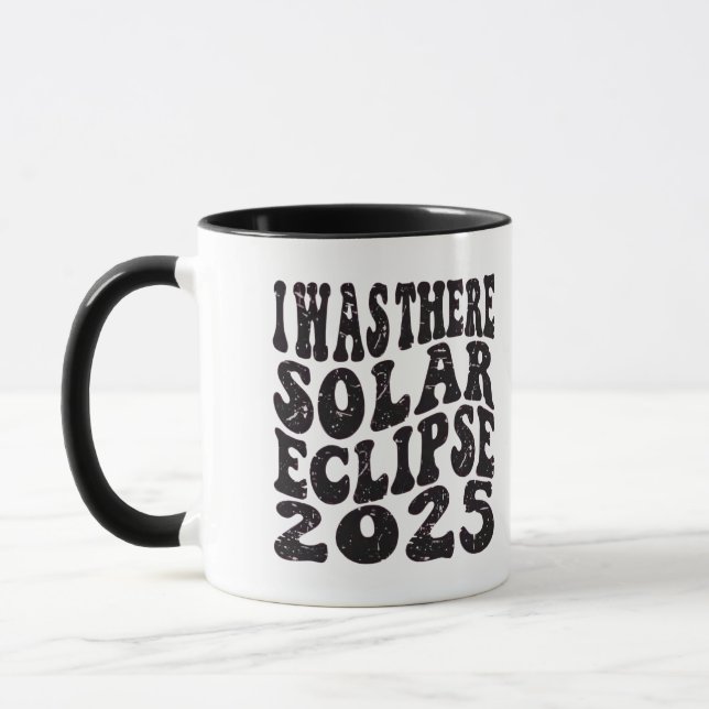 Ich war dort Solar Eclipse 2025 teilweise Eclipse Tasse (Links)