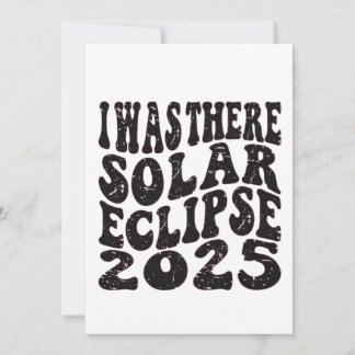 Ich war dort Sonnenfinsternis 2025 Teilfinsternis Feiertagskarte