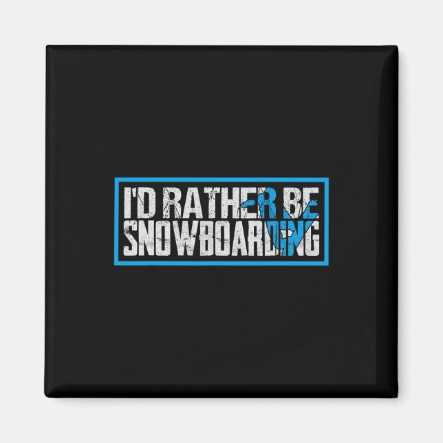 Ich war eher Snowboarder extremen Wintersport Magnet (Vorne)