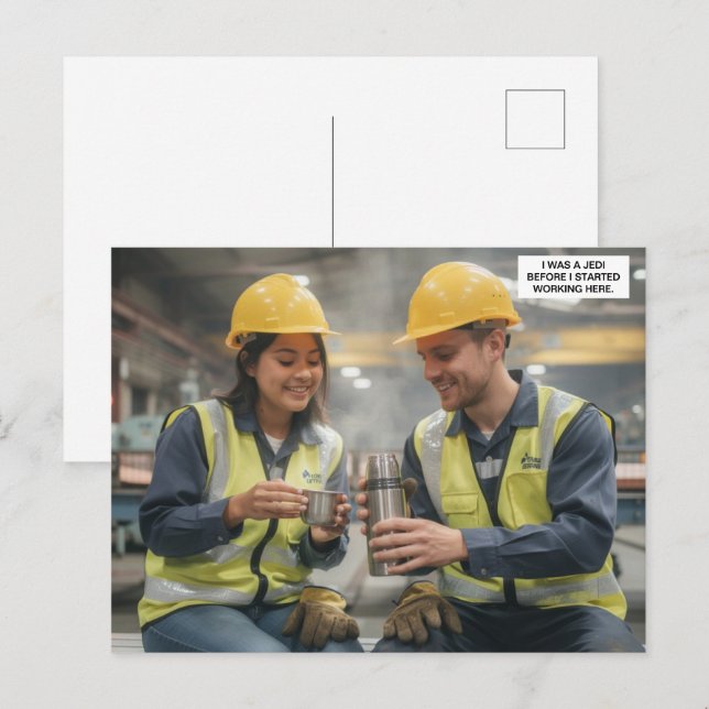 Ich war ein Jedi™ Postkarte (Vorne/Hinten)