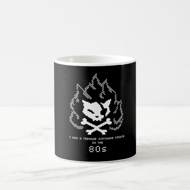 Ich war ein Jugend-Software-Pirat im 80er Kaffeetasse (Mittel)