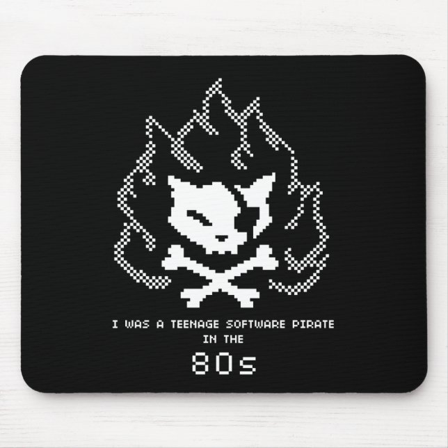 Ich war ein Jugend-Software-Pirat in 80s. Mousepad (Vorne)