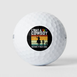Ich war ein schwuler Cowboy, bevor es cool war LGB Golfball