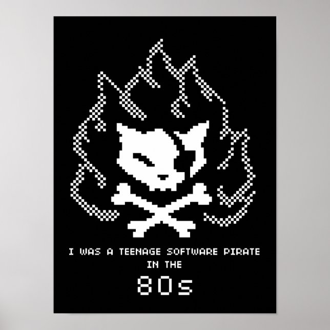 Ich war ein Teenager-Software-Pirate im 80er Poster (Vorne)
