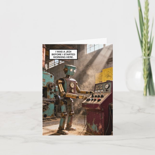 Ich war eine Jedi™ Grußkarte Karte (Vorderseite)