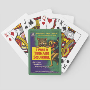 Ich war eine Teenager-Eichhörnchen-Parodie Spielkarten