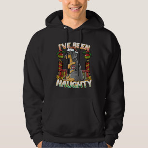 Ich war eine unheilvolle Dackel mit dem Weihnachts Hoodie