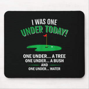 Ich war einer unter lustigem Golf-Liebhaber Golfer Mousepad