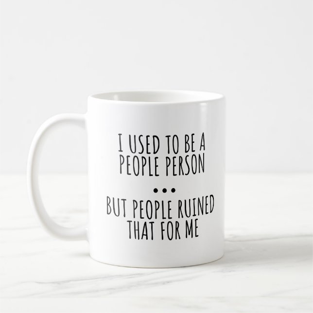 ICH WAR EINMAL EIN MENSCHENMENSCH KAFFEETASSE (Links)
