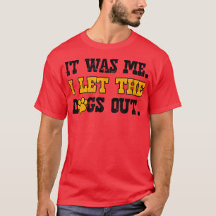 Ich war es, als ich die Hunde mit pembraunem Schwe T-Shirt