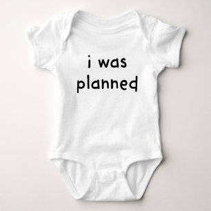 Ich war geplant/ich war eine Überraschung Baby Strampler