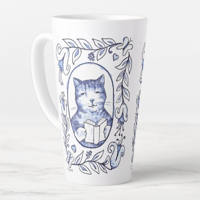 Ich war Gerahmt Milchtasse (Linke Ecke)