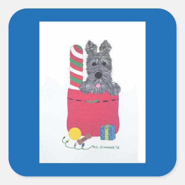 ICH WAR GUT! QUADRATISCHER AUFKLEBER (Vorderseite)