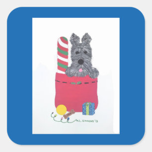 ICH WAR GUT! QUADRATISCHER AUFKLEBER