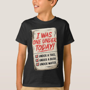 Ich war heute eins unter Par, lustiger Golf-Witz H T-Shirt