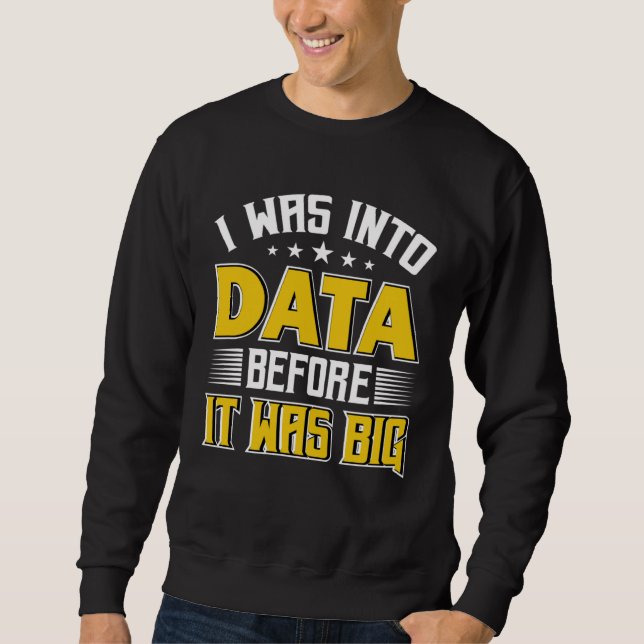 Ich war in Data Scientist Data Science Data Analys Sweatshirt (Vorderseite)