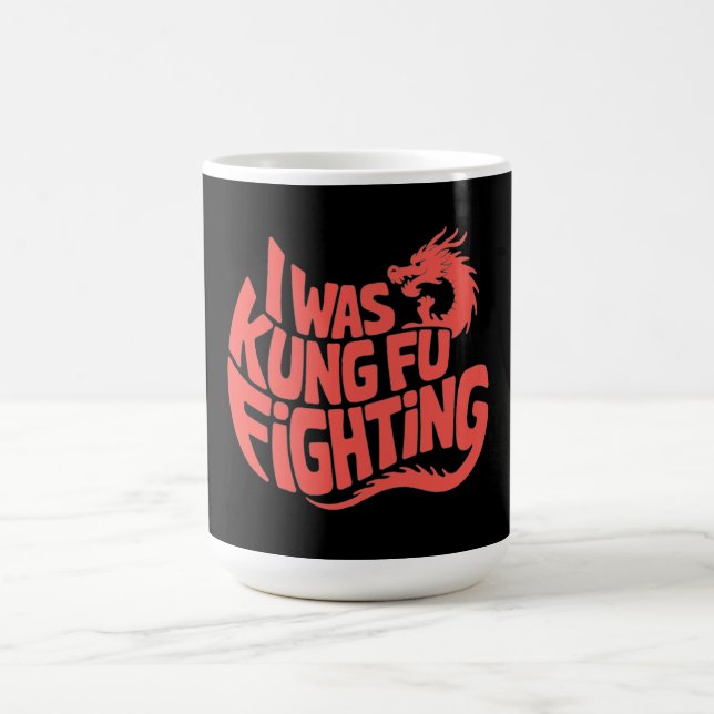 Ich war Kung-Fu-Kämpfer Kaffeetasse (Mittel)