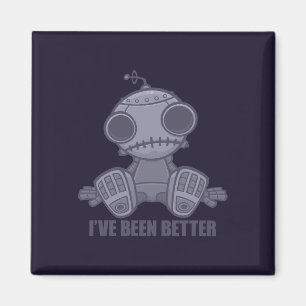 Ich war mal besser Trauriger Roboter Cartoon Magnet