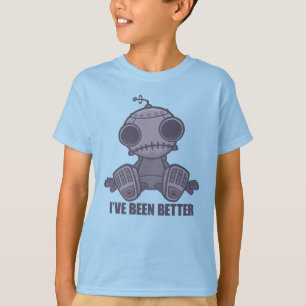 Ich war mal besser Trauriger Roboter Cartoon T-Shirt