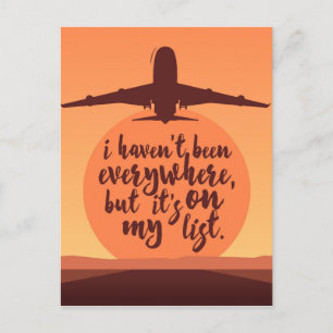 Ich war nicht überall postkarte