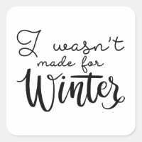 Ich war nicht zum Winter gemacht