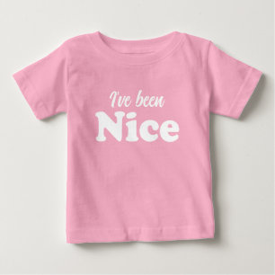 Ich war niedliche Weihnachten in Nizza Baby T-shirt