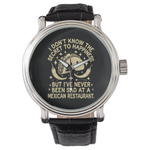 Ich war noch nie traurig in einem mexikanischen Re Armbanduhr