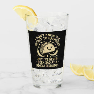 Ich war noch nie traurig in einem mexikanischen Re Glas